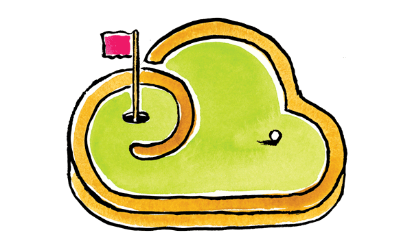 Breezy Cloud made into a put-put course