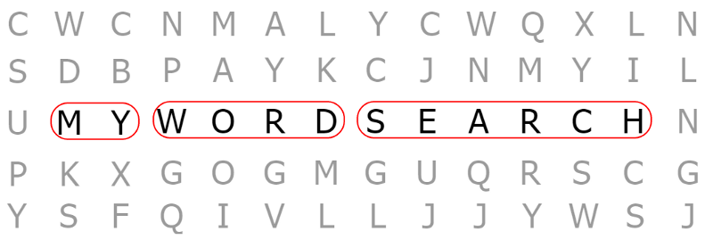 my word search